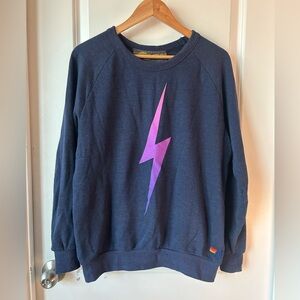 Aviator Nation Bolt Crewneck Sweatshirt Sz M